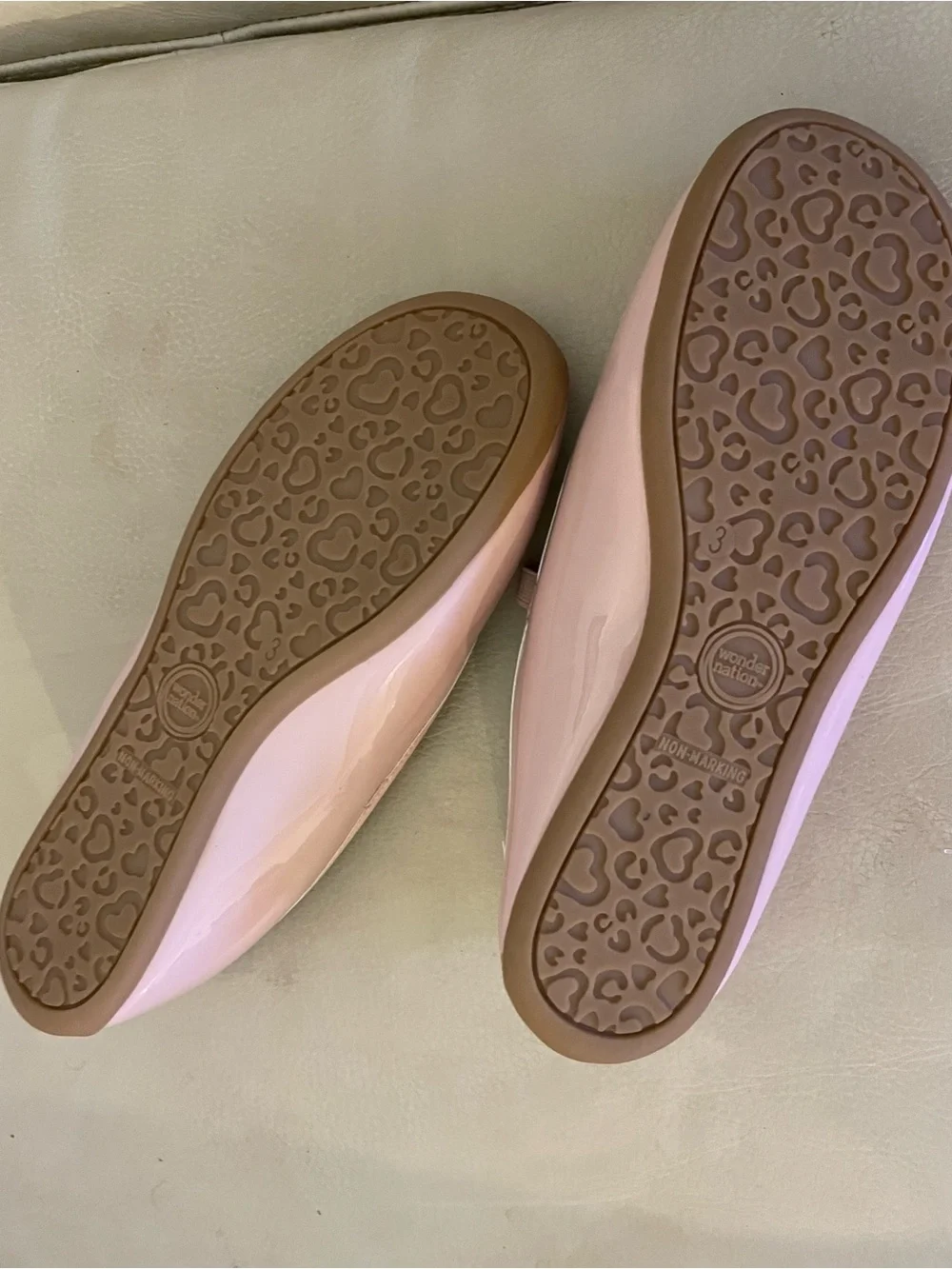 Skechers Girls Light Pink Patent Mary Jane Flats with Bow
